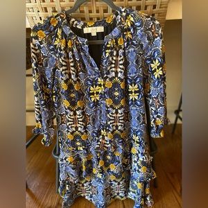 LOFT Pattern Dress XXS petite